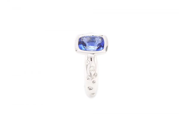 Bague or blanc - Tanzanite 3