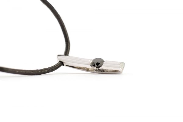Pendentif Douceur Brute - Diamant noir