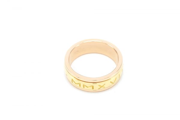 Alliance Rome pour homme - Or jaune et or rouge 2