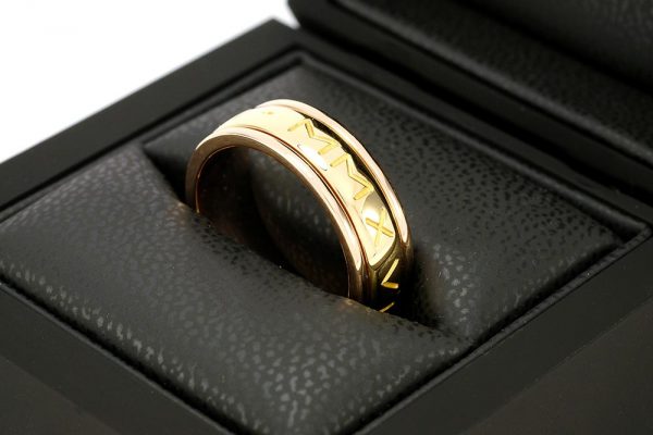 Alliance Rome pour homme - Or jaune et or rouge 4