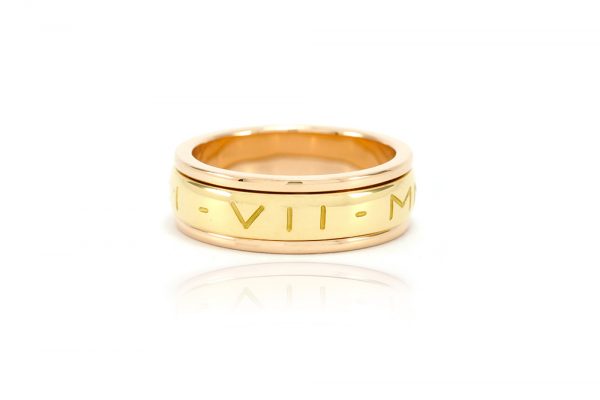 Alliance Rome pour homme - Or jaune et or rouge