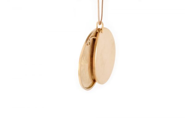 Pendentif Cassolette - or rouge - 3
