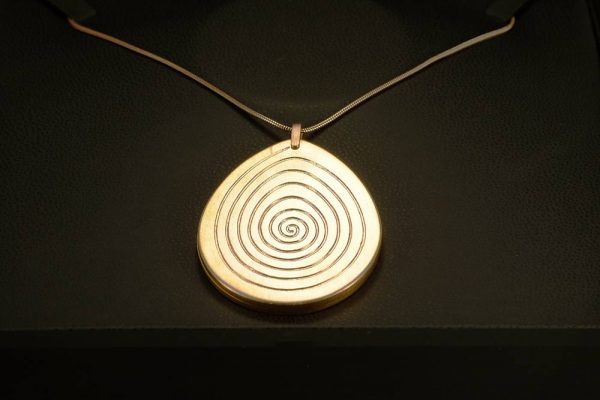 Pendentif Cassolette - or rouge - 6