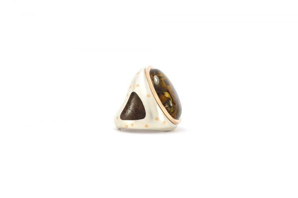 Bague "Nouveau Monde" - Pietersite et argent - 3
