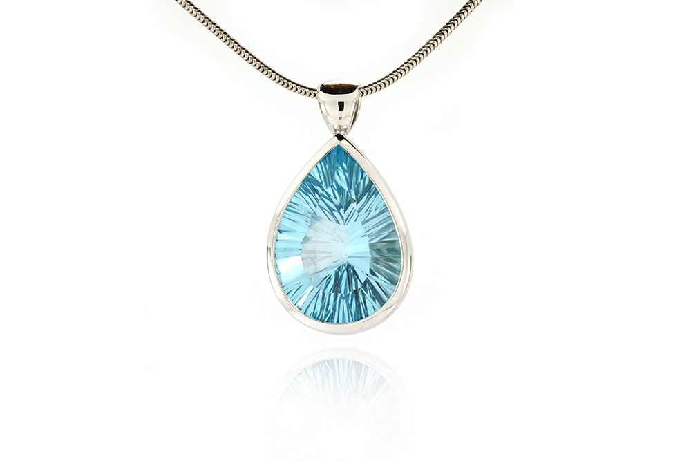 Pendentif Big Bang, or et topaze, 1