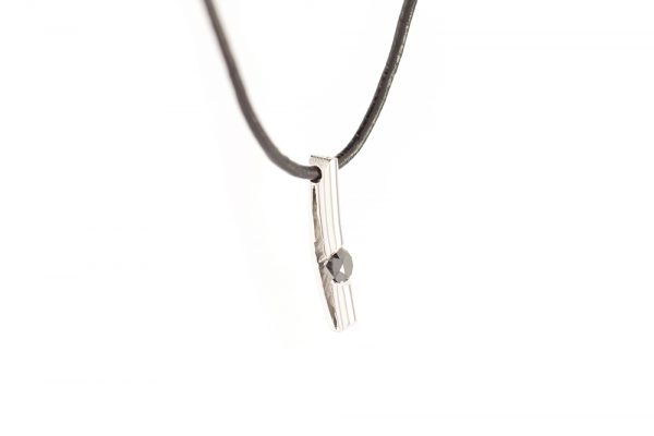 Pendentif Douceur Brute - Diamant noir 5