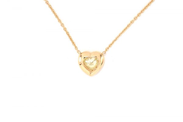Pendentif Love - Or Jaune et Diamant Jaune 5