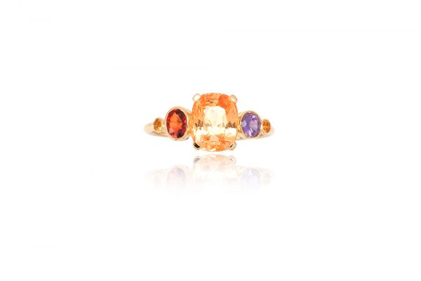 Bague Exquise - Or Jaune et Saphirs 1