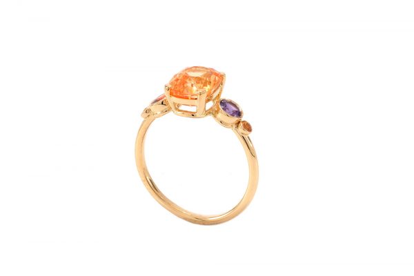 Bague Exquise - Or Jaune et Saphirs 4