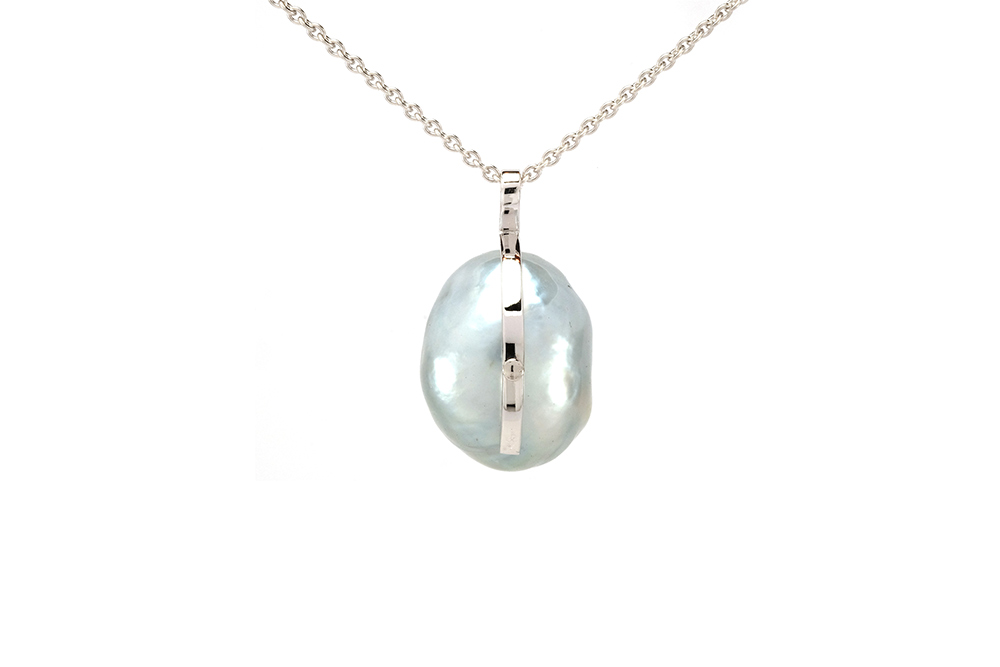 Pendentif Baroque - Perle et Diamants 4
