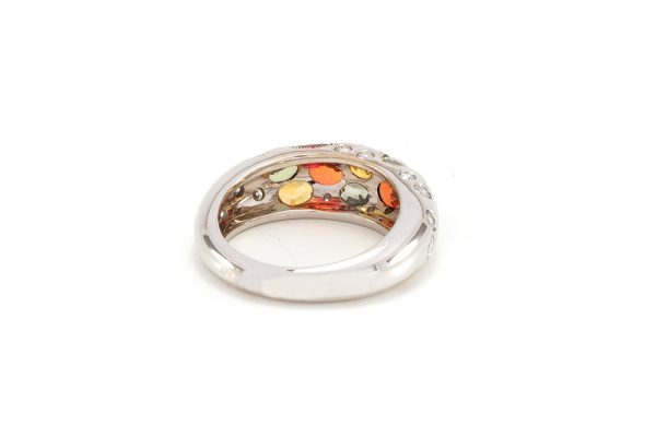 Bague Disco - or blanc, saphirs et diamants 4