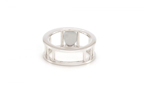 Bague Temporalis - or blanc et saphir étoilé 5