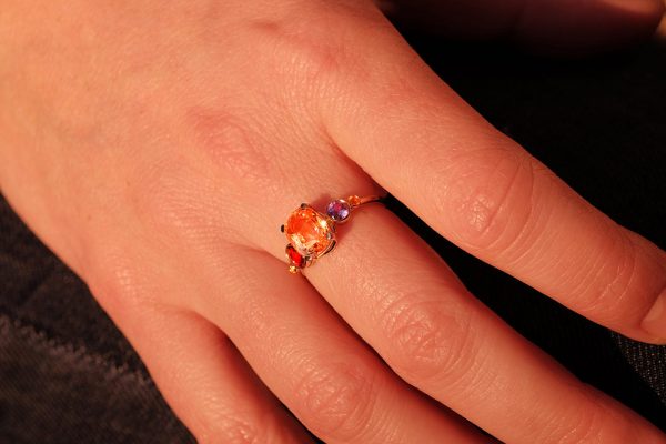 Bague Exquise - Or Jaune et Saphirs 8