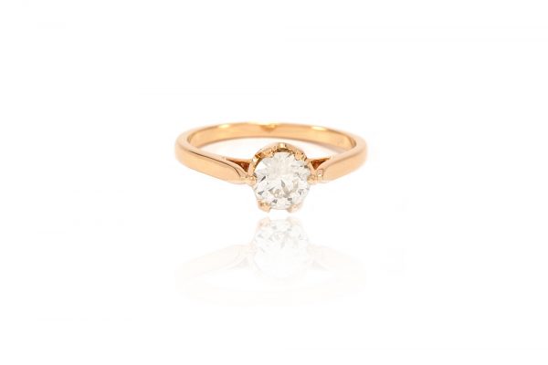 Solitaire Elisabeth - Or jaune et diamant 1