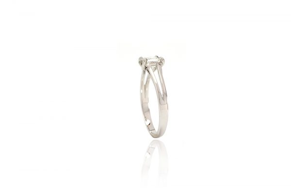 Solitaire Elyseum - Diamant Princesse et Or 18k 4