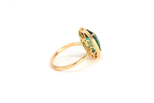 Bague Holy, or blanc, Tourmaline et diamants 5