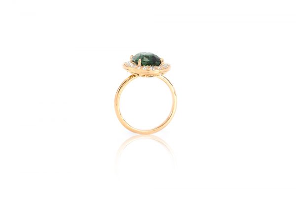 Bague Holy, or blanc, Tourmaline et diamants 6