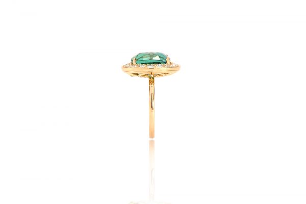 Bague Holy, or blanc, Tourmaline et diamants 7