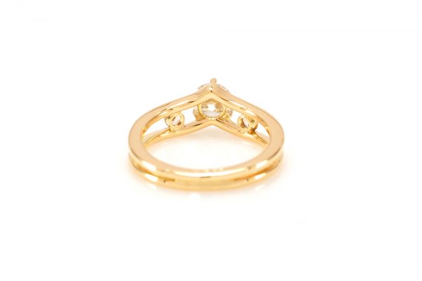 Solitaire Malaya - Or jaune 18k et Diamant 4