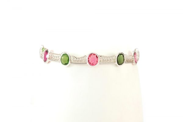 Bracelet Jaipur, Or et Tourmalines 2