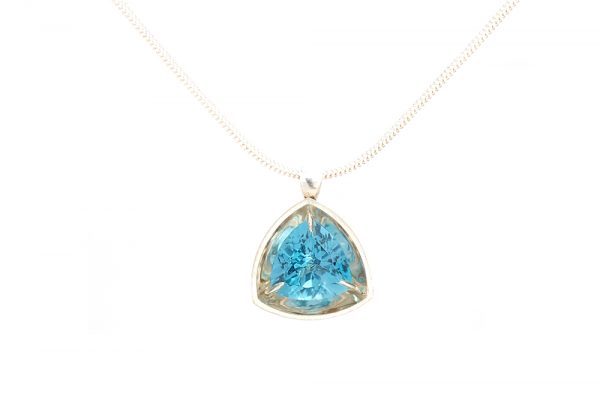 Pendentif Glitter, Argent et topaze 1