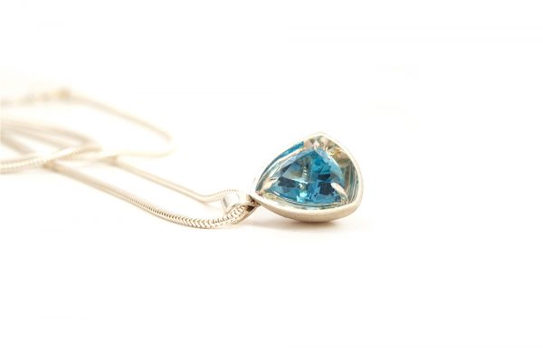 Pendentif Glitter, Argent et topaze 3