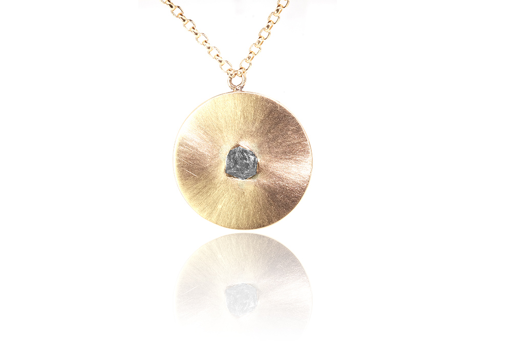 pendentif or jaune et diamant brut_vig