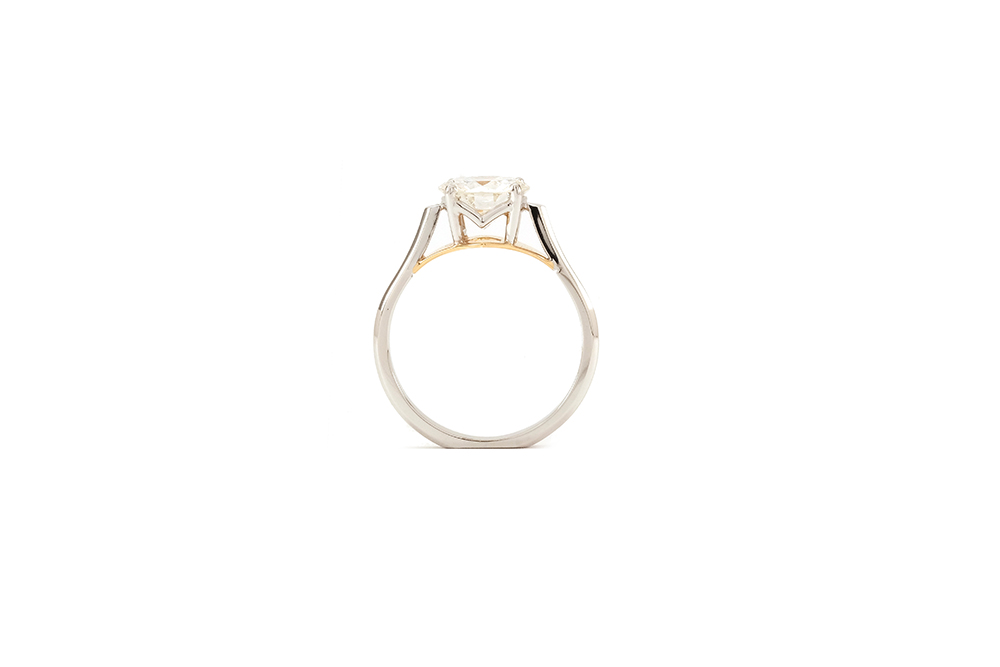 Solitaire Destin Nude or et diamant 2