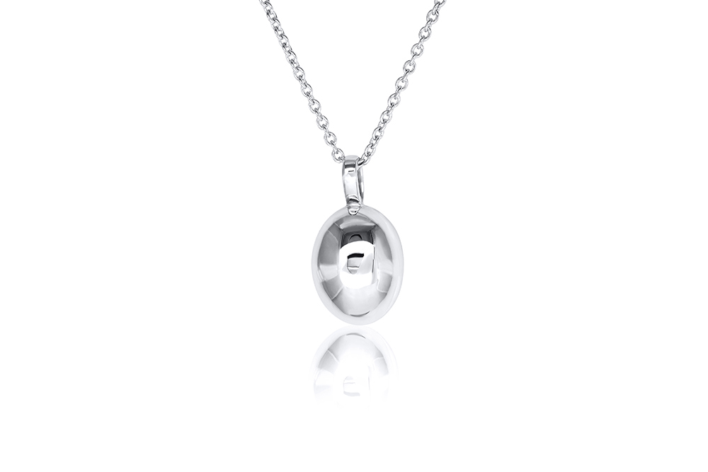 Pendentif Opale et or blanc 5
