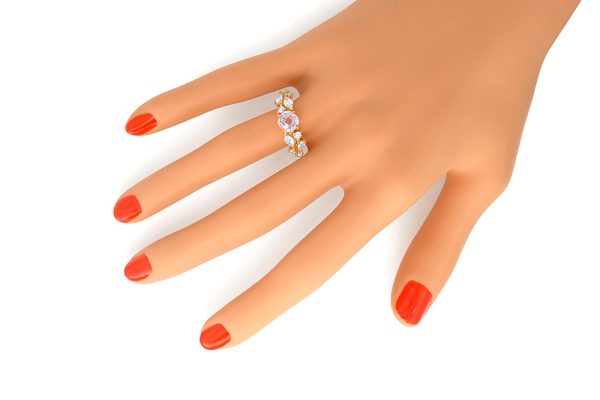 or rose, saphir et diamants 1