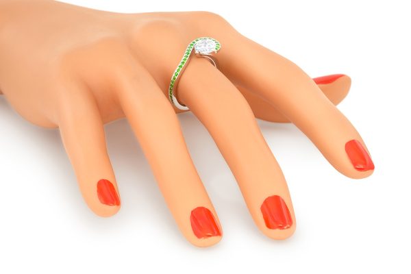Bague Illusion, or et démantoïdes 9