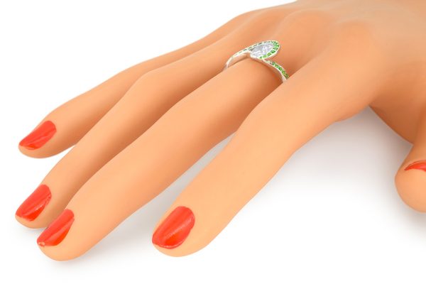 Bague Illusion, or et démantoïdes 8