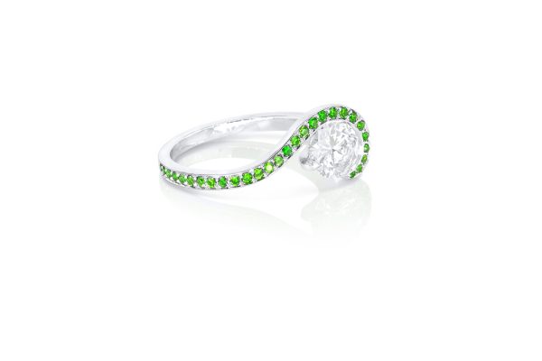 Bague Illusion, or et démantoïdes 6