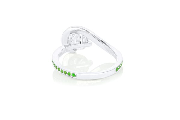 Bague Illusion, or et démantoïdes 4