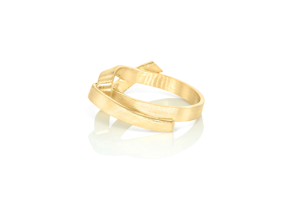 Or jaune 18K, ruban 4