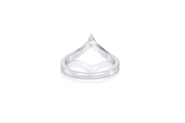 Alliance Diadème en or blanc diamant poire 3