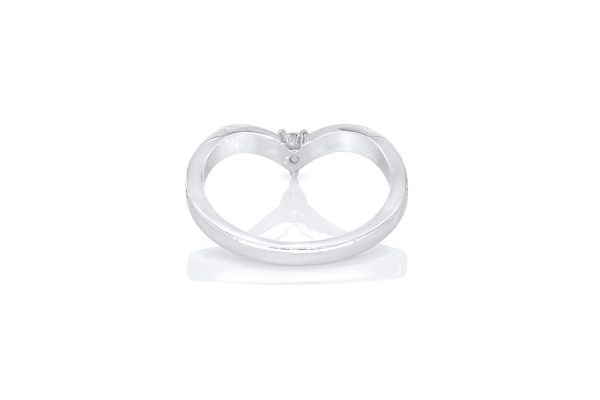 Alliance Diadème en or blanc diamant poire 4