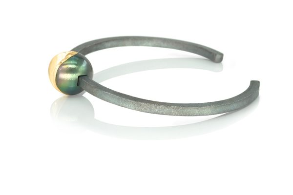 Bracelet or et argent, perle de Tahiti 5