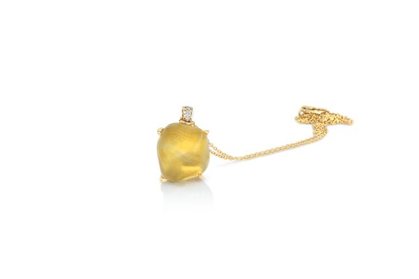 pendentif jelly, Citrine et or 5
