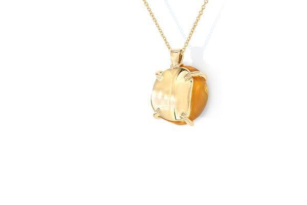 pendentif jelly, Citrine et or 1