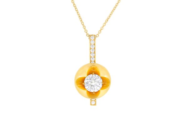 Perle gold et diamants 1 carat 6