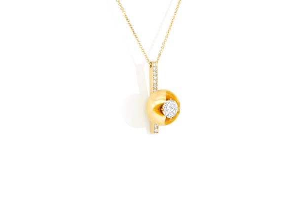 Perle gold et diamants 1 carat 5