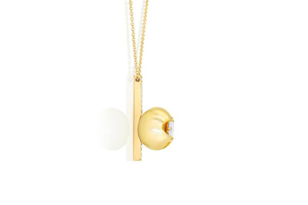 Perle gold et diamants 1 carat 4