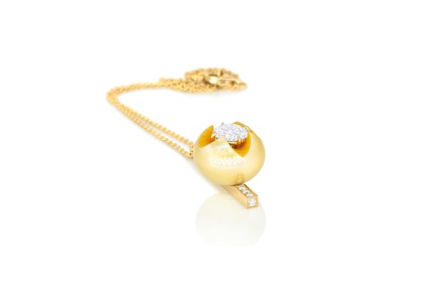 Perle gold et diamants 1 carat 3