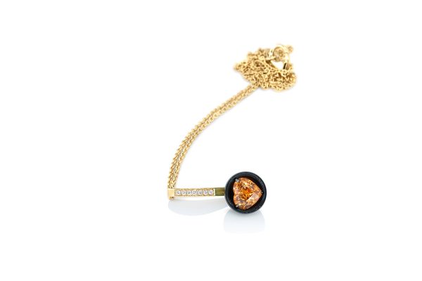 pendentif coeur de grenat spéssartite 6