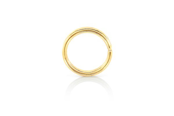 Alliance ruban en or jaune 18k 2