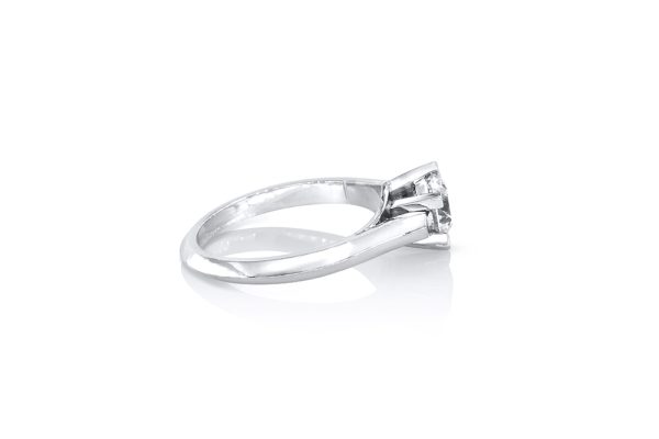 solitaire diamant et or blanc 5