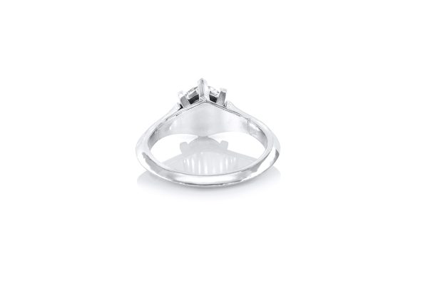 solitaire diamant et or blanc 4