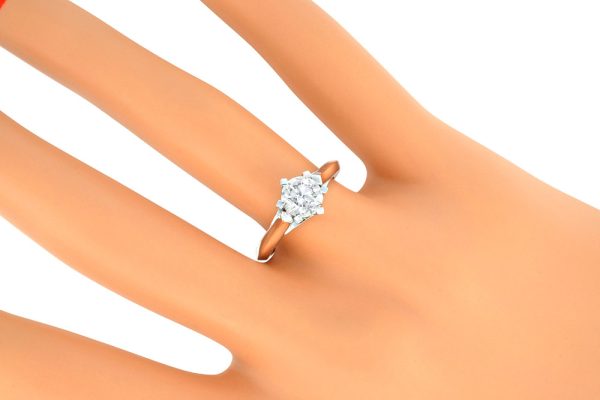 solitaire diamant et or blanc 2