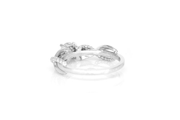 or blanc 18k, diamant et tresse en or 2